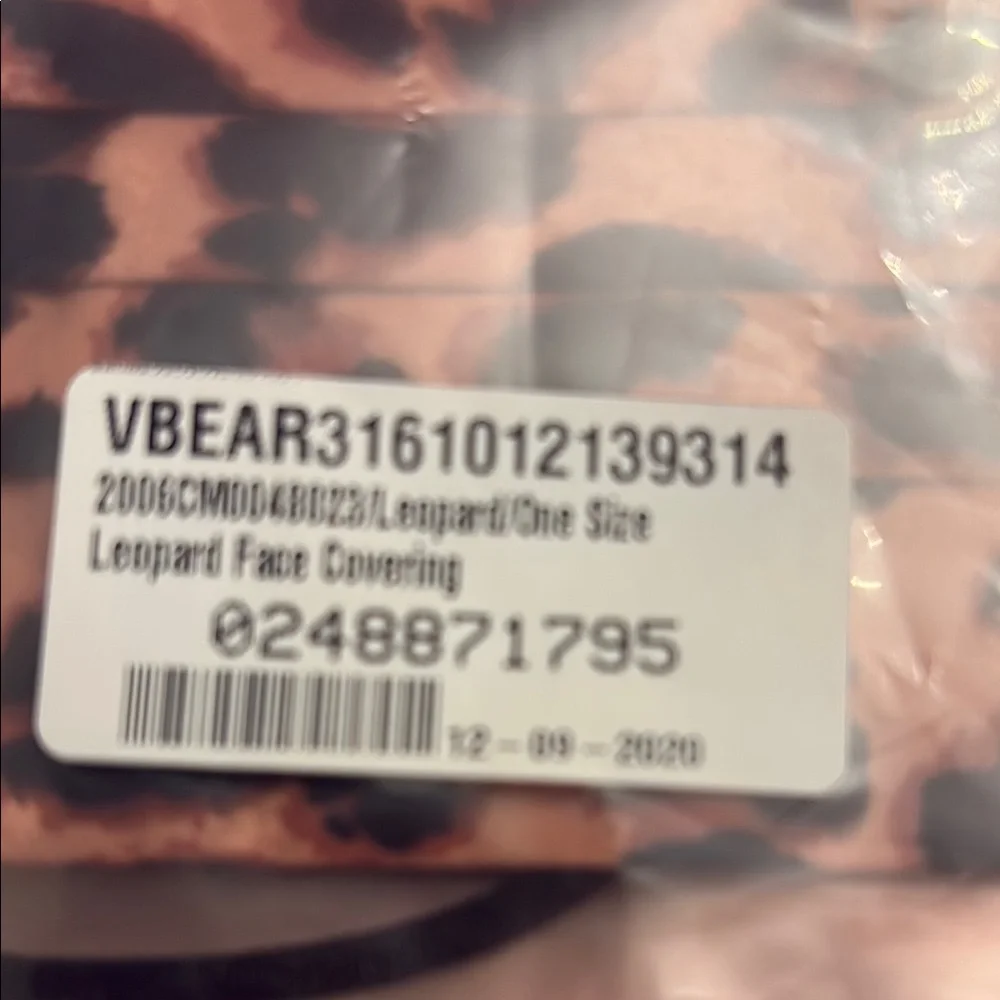 Veronica beard cheetah Leopard Print Face Mask COVID flu mask sick new logo